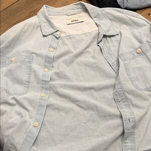 Buck Mason Light Blue Casual Button Down Shirt